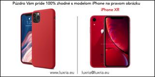 Púzdro Luxria Premium pre Apple iPhone - Červené (Liquid Silicone & Soft Touch) Iphone: XR