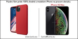 Púzdro Luxria Premium pre Apple iPhone - Červené (Liquid Silicone & Soft Touch) Iphone: XS Max