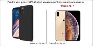 Púzdro Luxria Premium pre Apple iPhone - Čierne (Liquid Silicone & Soft Touch) Iphone: X | XS