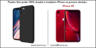 Púzdro Luxria Premium pre Apple iPhone - Čierne (Liquid Silicone & Soft Touch) Iphone: XR