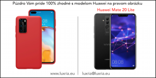 Púzdro Luxria Premium pre Huawei - Červené (Liquid Silicone & Soft Touch) pre Huawei: Mate 20 Lite