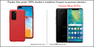 Púzdro Luxria Premium pre Huawei - Červené (Liquid Silicone & Soft Touch) pre Huawei: Mate 20 Pro