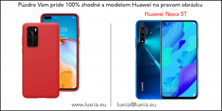 Púzdro Luxria Premium pre Huawei - Červené (Liquid Silicone & Soft Touch) pre Huawei: Nova 5T