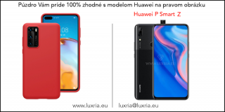 Púzdro Luxria Premium pre Huawei - Červené (Liquid Silicone & Soft Touch) pre Huawei: P Smart Z