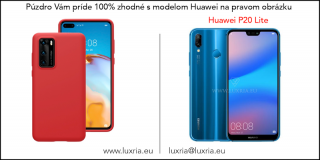 Púzdro Luxria Premium pre Huawei - Červené (Liquid Silicone & Soft Touch) pre Huawei: P20 lite