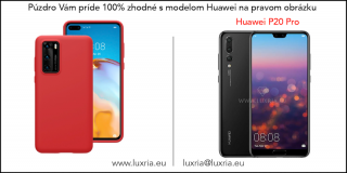 Púzdro Luxria Premium pre Huawei - Červené (Liquid Silicone & Soft Touch) pre Huawei: P20 Pro