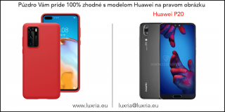 Púzdro Luxria Premium pre Huawei - Červené (Liquid Silicone & Soft Touch) pre Huawei: P20