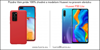 Púzdro Luxria Premium pre Huawei - Červené (Liquid Silicone & Soft Touch) pre Huawei: P30 lite