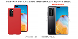 Púzdro Luxria Premium pre Huawei - Červené (Liquid Silicone & Soft Touch) pre Huawei: P40 Pro