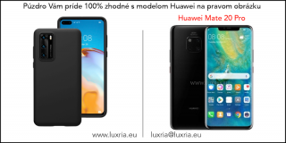 Púzdro Luxria Premium pre Huawei - Čierne (Liquid Silicone & Soft Touch) pre Huawei: Mate 20 Pro