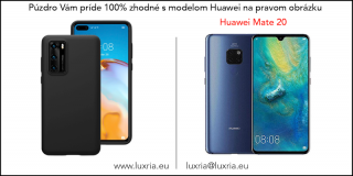 Púzdro Luxria Premium pre Huawei - Čierne (Liquid Silicone & Soft Touch) pre Huawei: Mate 20