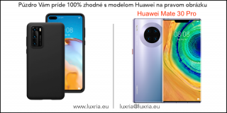 Púzdro Luxria Premium pre Huawei - Čierne (Liquid Silicone & Soft Touch) pre Huawei: Mate 30 Pro