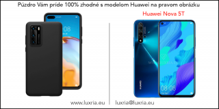 Púzdro Luxria Premium pre Huawei - Čierne (Liquid Silicone & Soft Touch) pre Huawei: Nova 5T