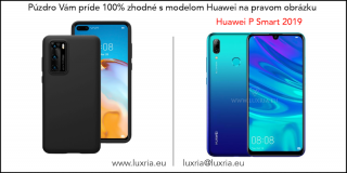 Púzdro Luxria Premium pre Huawei - Čierne (Liquid Silicone & Soft Touch) pre Huawei: P Smart 2019