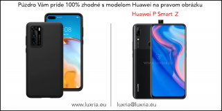 Púzdro Luxria Premium pre Huawei - Čierne (Liquid Silicone & Soft Touch) pre Huawei: P Smart Z