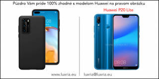 Púzdro Luxria Premium pre Huawei - Čierne (Liquid Silicone & Soft Touch) pre Huawei: P20 lite