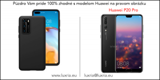 Púzdro Luxria Premium pre Huawei - Čierne (Liquid Silicone & Soft Touch) pre Huawei: P20 Pro