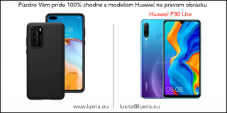 Púzdro Luxria Premium pre Huawei - Čierne (Liquid Silicone & Soft Touch) pre Huawei: P30 lite