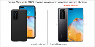 Púzdro Luxria Premium pre Huawei - Čierne (Liquid Silicone & Soft Touch) pre Huawei: P40 Pro