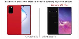 Púzdro Luxria Premium pre Samsung - Červené (Liquid Silicone & Soft Touch) Samsung: Galaxy S10 Plus