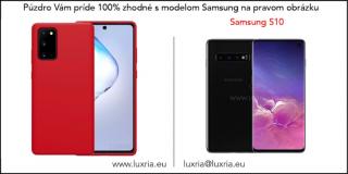 Púzdro Luxria Premium pre Samsung - Červené (Liquid Silicone & Soft Touch) Samsung: Galaxy S10