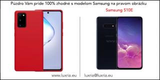 Púzdro Luxria Premium pre Samsung - Červené (Liquid Silicone & Soft Touch) Samsung: Galaxy S10e