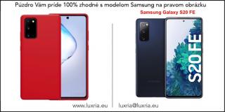 Púzdro Luxria Premium pre Samsung - Červené (Liquid Silicone & Soft Touch) Samsung: Galaxy S20 FE