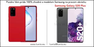 Púzdro Luxria Premium pre Samsung - Červené (Liquid Silicone & Soft Touch) Samsung: Galaxy S20 Plus