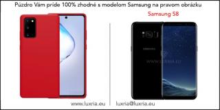 Púzdro Luxria Premium pre Samsung - Červené (Liquid Silicone & Soft Touch) Samsung: Galaxy S8