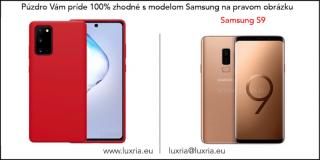 Púzdro Luxria Premium pre Samsung - Červené (Liquid Silicone & Soft Touch) Samsung: Galaxy S9