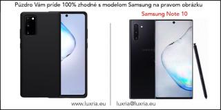 Púzdro Luxria Premium pre Samsung - Čierne (Liquid Silicone & Soft Touch) Samsung: Galaxy Note 10