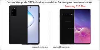 Púzdro Luxria Premium pre Samsung - Čierne (Liquid Silicone & Soft Touch) Samsung: Galaxy S10 Plus