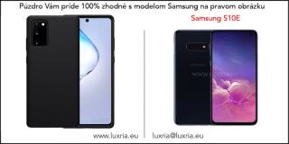 Púzdro Luxria Premium pre Samsung - Čierne (Liquid Silicone & Soft Touch) Samsung: Galaxy S10e