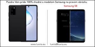 Púzdro Luxria Premium pre Samsung - Čierne (Liquid Silicone & Soft Touch) Samsung: Galaxy S8