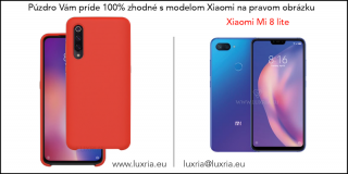 Púzdro Luxria Premium pre Xiaomi - Červené (Liquid Silicone & Soft Touch) Pre Xiaomi: Mi 8 Lite