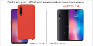 Púzdro Luxria Premium pre Xiaomi - Červené (Liquid Silicone & Soft Touch) Pre Xiaomi: Mi 9 SE