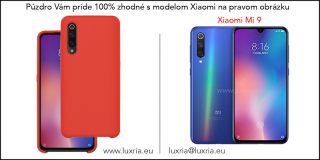 Púzdro Luxria Premium pre Xiaomi - Červené (Liquid Silicone & Soft Touch) Pre Xiaomi: Mi 9