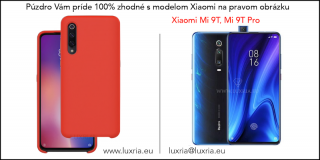 Púzdro Luxria Premium pre Xiaomi - Červené (Liquid Silicone & Soft Touch) Pre Xiaomi: Mi 9T, Mi 9T Pro