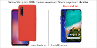 Púzdro Luxria Premium pre Xiaomi - Červené (Liquid Silicone & Soft Touch) Pre Xiaomi: Mi A3