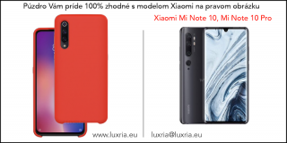 Púzdro Luxria Premium pre Xiaomi - Červené (Liquid Silicone & Soft Touch) Pre Xiaomi: Mi Note 10, Note 10 Pro