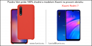 Púzdro Luxria Premium pre Xiaomi - Červené (Liquid Silicone & Soft Touch) Pre Xiaomi: Redmi 7