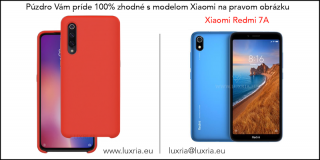 Púzdro Luxria Premium pre Xiaomi - Červené (Liquid Silicone & Soft Touch) Pre Xiaomi: Redmi 7a