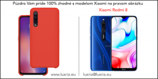 Púzdro Luxria Premium pre Xiaomi - Červené (Liquid Silicone & Soft Touch) Pre Xiaomi: Redmi 8