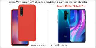 Púzdro Luxria Premium pre Xiaomi - Červené (Liquid Silicone & Soft Touch) Pre Xiaomi: Redmi Note 8 Pro