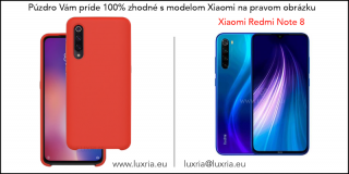 Púzdro Luxria Premium pre Xiaomi - Červené (Liquid Silicone & Soft Touch) Pre Xiaomi: Redmi Note 8