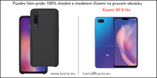 Púzdro Luxria Premium pre Xiaomi - Čierne (Liquid Silicone & Soft Touch) Pre Xiaomi: Mi 8 Lite