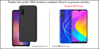 Púzdro Luxria Premium pre Xiaomi - Čierne (Liquid Silicone & Soft Touch) Pre Xiaomi: Mi 9 Lite