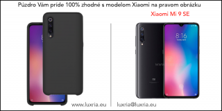 Púzdro Luxria Premium pre Xiaomi - Čierne (Liquid Silicone & Soft Touch) Pre Xiaomi: Mi 9 SE