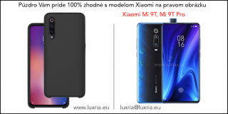 Púzdro Luxria Premium pre Xiaomi - Čierne (Liquid Silicone & Soft Touch) Pre Xiaomi: Mi 9T, Mi 9T Pro