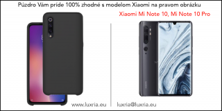 Púzdro Luxria Premium pre Xiaomi - Čierne (Liquid Silicone & Soft Touch) Pre Xiaomi: Mi Note 10, Note 10 Pro